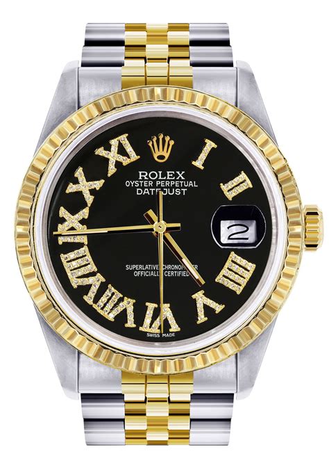 rolex watch face roman numerals|rolex datejust 36mm diamond dial.